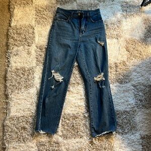 00 cropped denim jean high waisted